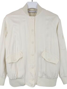 Other Stories bomber jacket cream Women's size 10